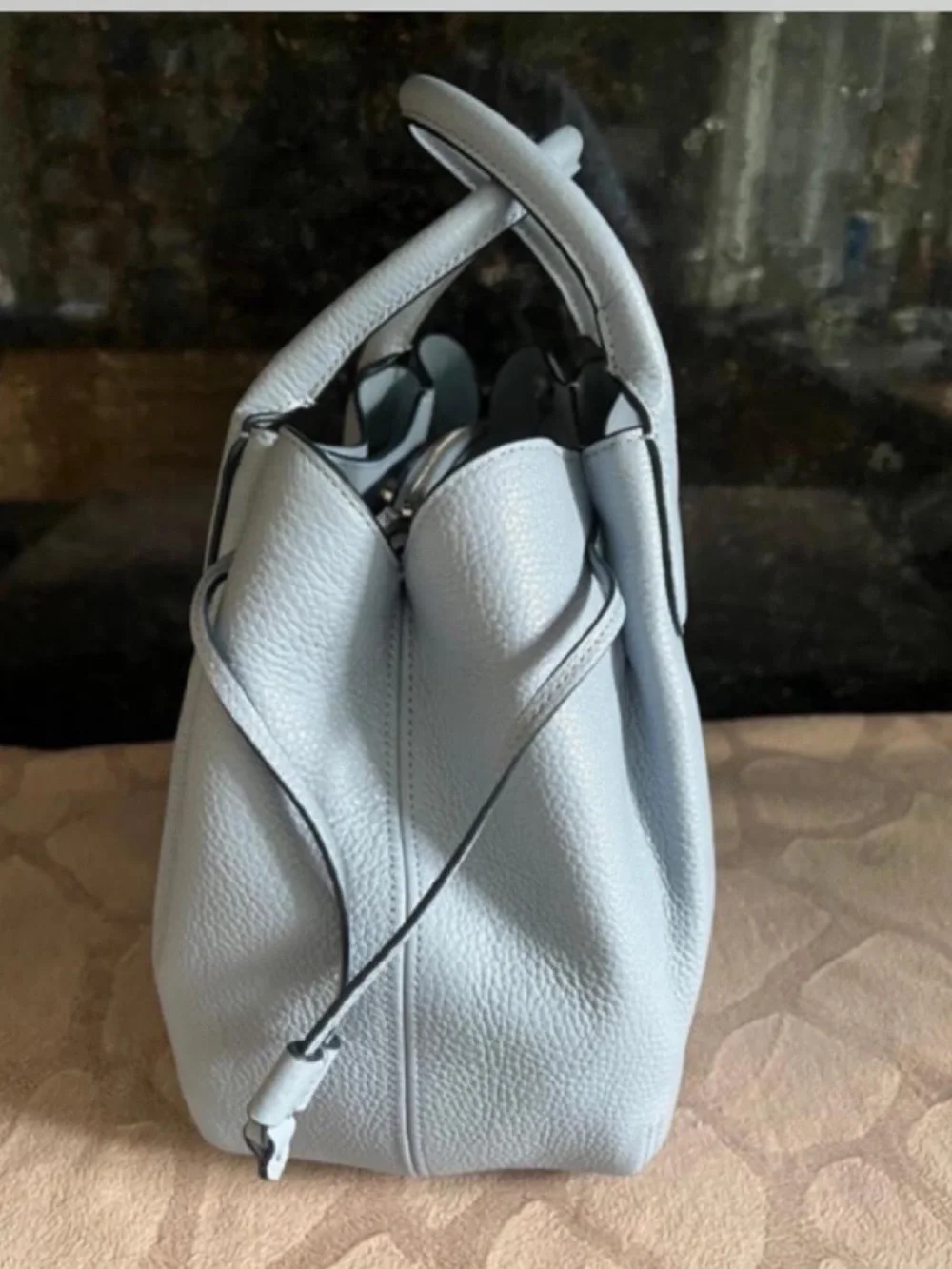 Kate Spade Dumpling Large Shoulder Bag in Muted Blue